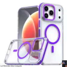 Coque Magnétique Transparente Magsafe de Luxe pour iPhone