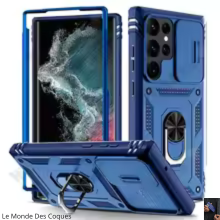 Coque robuste avec béquille 360° et protection caméra pour Samsung Galaxy S21 à S25
