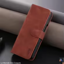 Étui portefeuille en cuir à rabat pour Samsung Galaxy Z Fold à Z Flip 