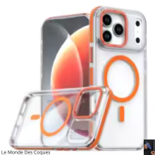 Coque Magnétique Transparente Magsafe de Luxe pour iPhone