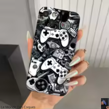 Coque iPhone manette gaming anti-choc design original