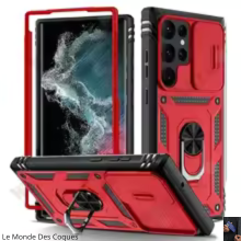 Coque robuste avec béquille 360° et protection caméra pour Samsung Galaxy S21 à S25