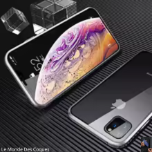 Coque magnétique en métal 360° pour iPhone