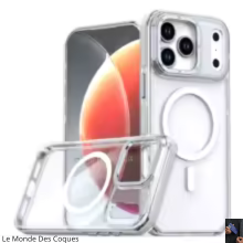 Coque Magnétique Transparente Magsafe de Luxe pour iPhone