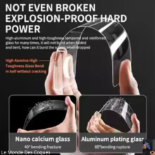 Lot de 3 protections d’écran en verre trempé pour iPhone