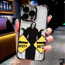 Coque Ghostface plaquée artistique en silicone pour Samsung A55 5G à A04 4G