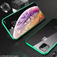 Coque magnétique en métal 360° pour iPhone