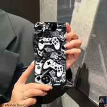 Coque iPhone manette gaming anti-choc design original