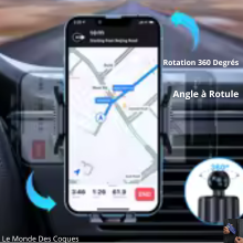 Support de téléphone de voiture universel TOPK – Verrouillage automatique compatible iPhone & Samsung