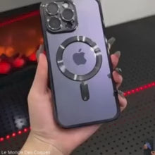 Coque magnétique transparente de luxe Magsafe pour iPhone 