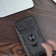 Coque robuste avec béquille 360° et protection caméra pour Samsung Galaxy S21 à S25